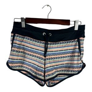 Athleta Striped Athletic Gym Yoga Running Lined Shorts Size XS N303